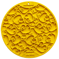 Duckies Design Lick Mat with Suction Cups for Dog Enrichment