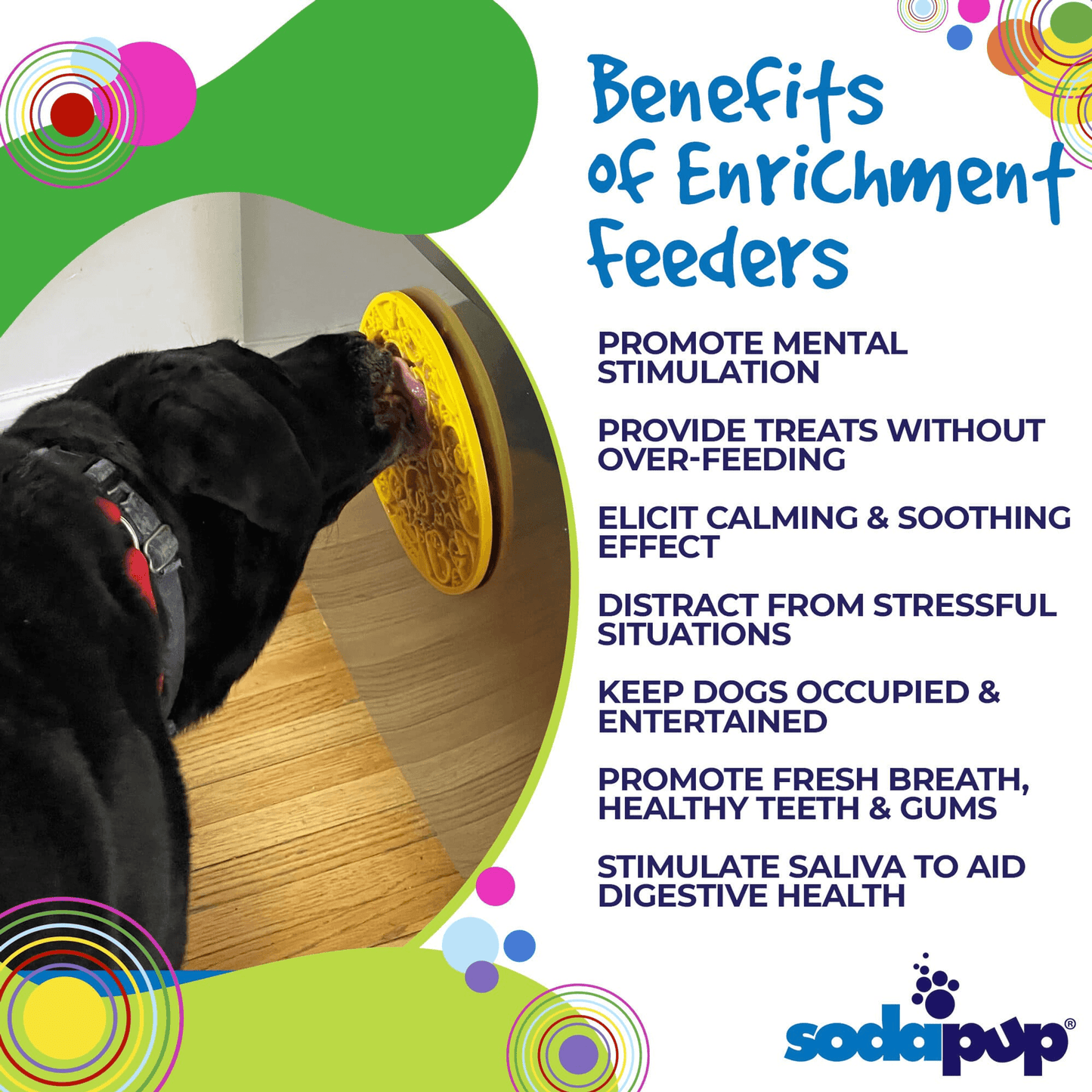 Duckies Design Lick Mat with Suction Cups for Dog Enrichment