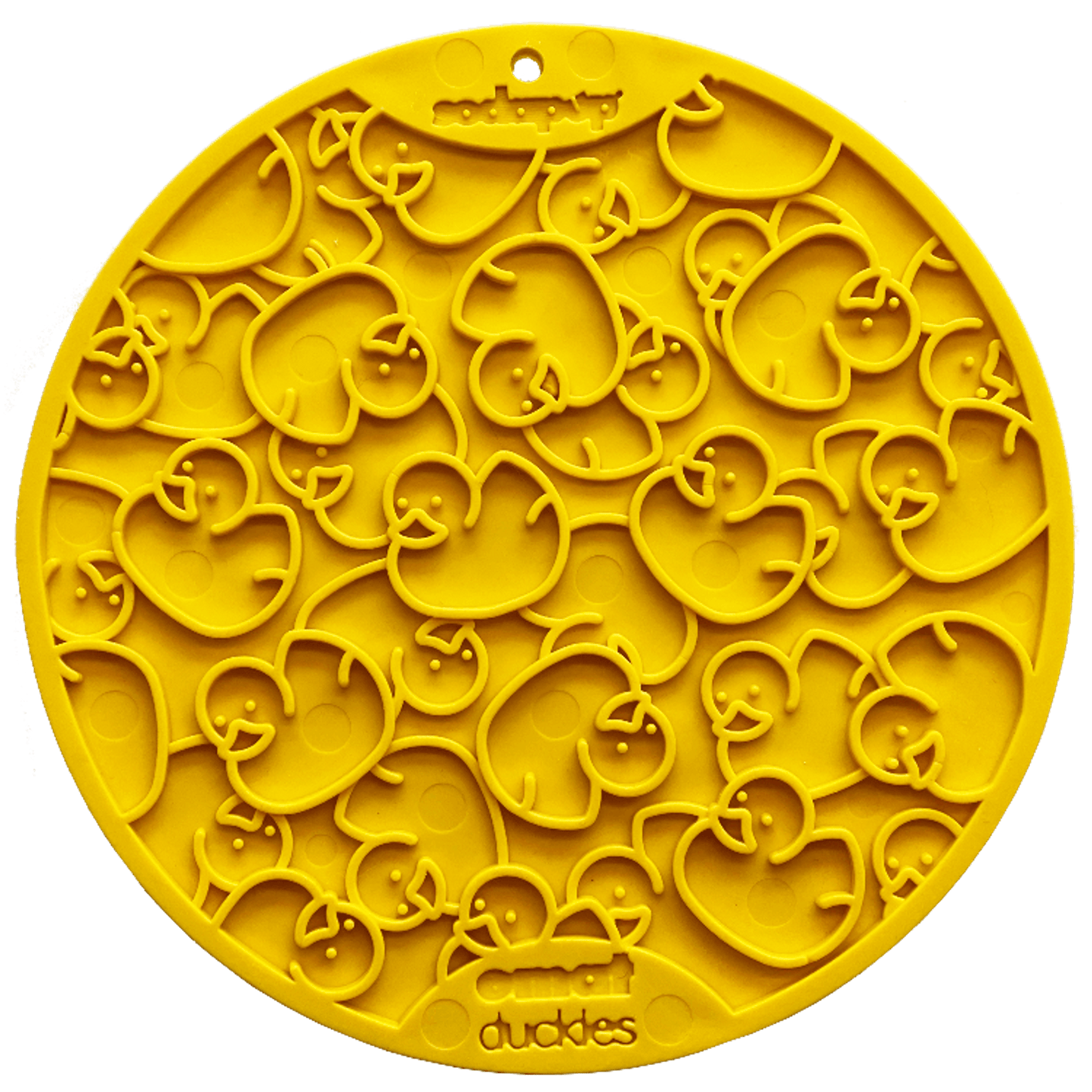 Duckies Design Lick Mat with Suction Cups for Dog Enrichment