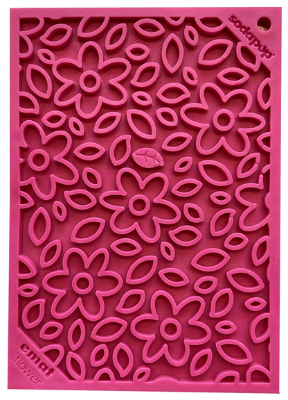 Flower Power Enrichment Lick Mat for Small Dogs and Cats