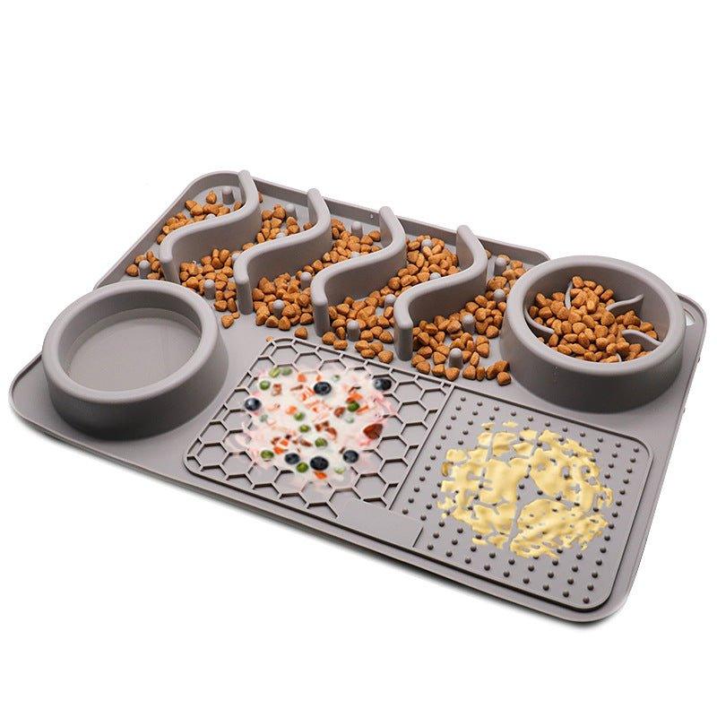 Dog Silicone Licking Pad Pet Licking Mat Silicone Mat Multifunctional Food Bowl